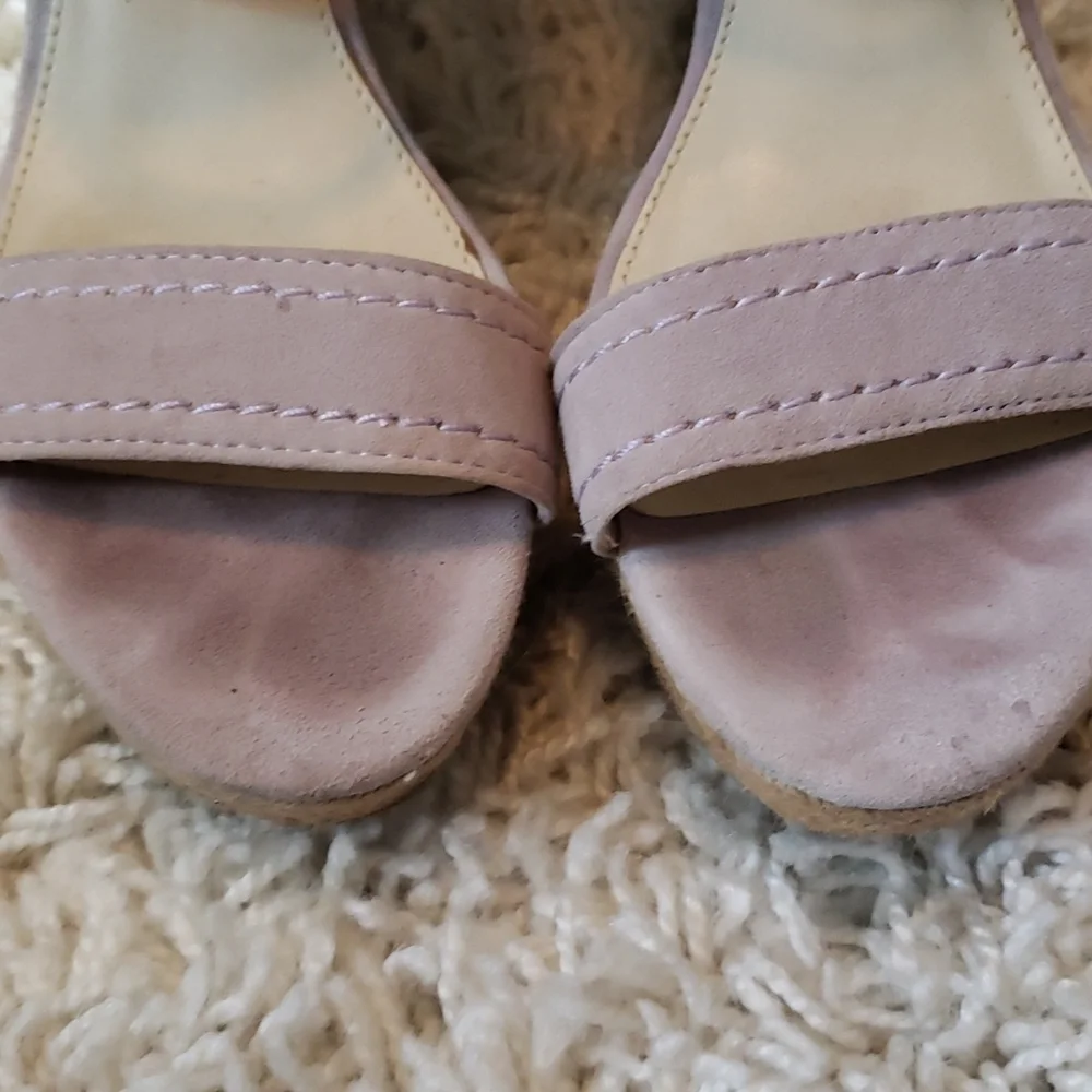 MARC FISHER leather platform sandals